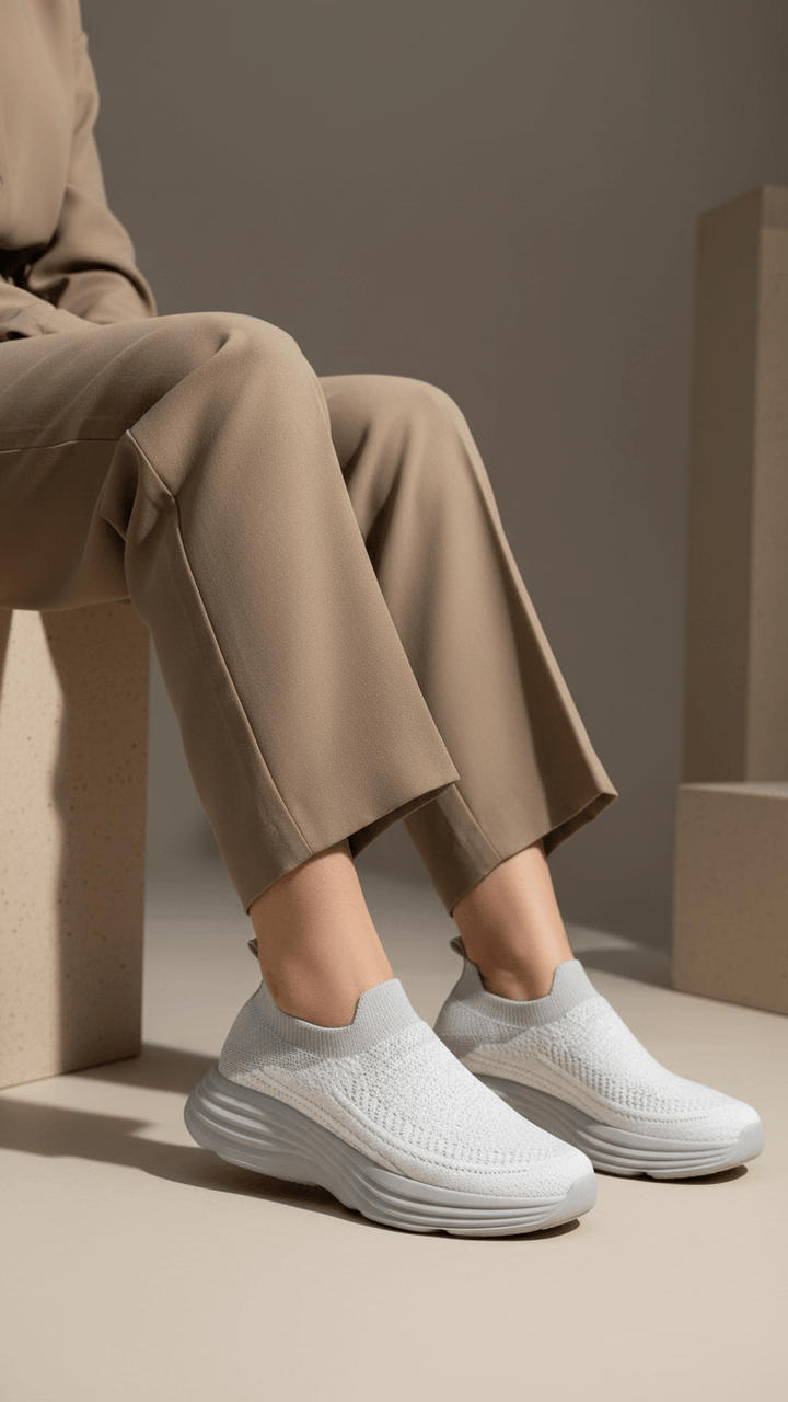 Grey Casual Women Sneaker AT9103