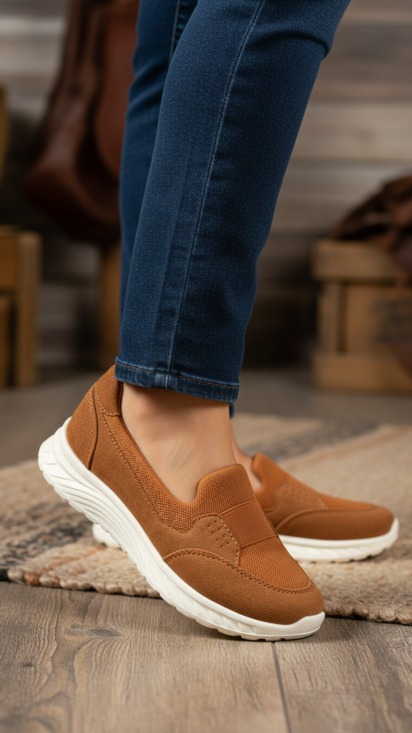 Brown Casual Sneaker For Women AT9104