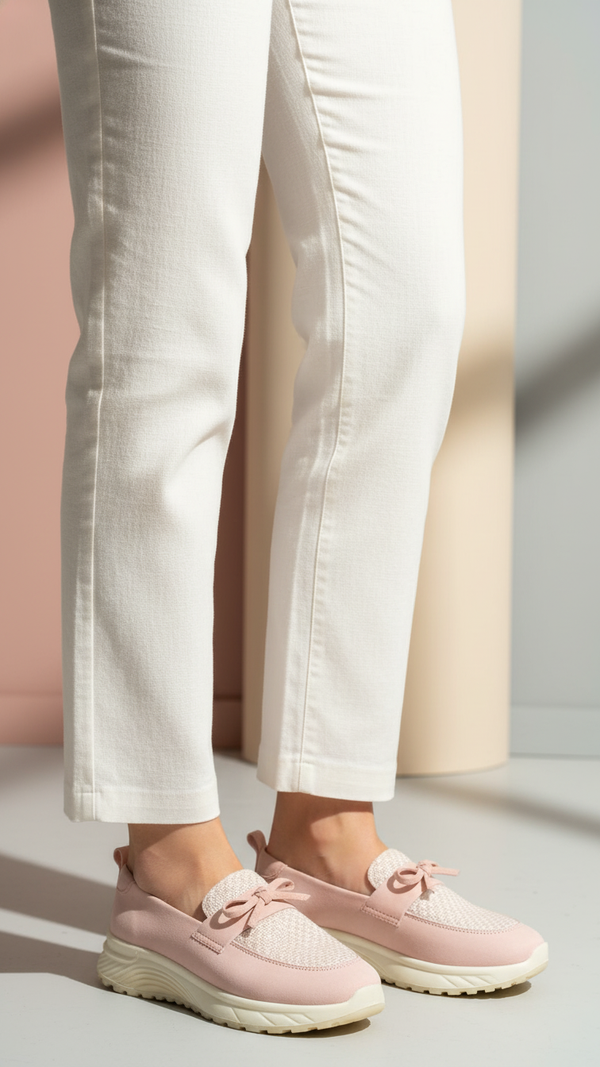 Pink Casual Sneaker For Ladies AT9108