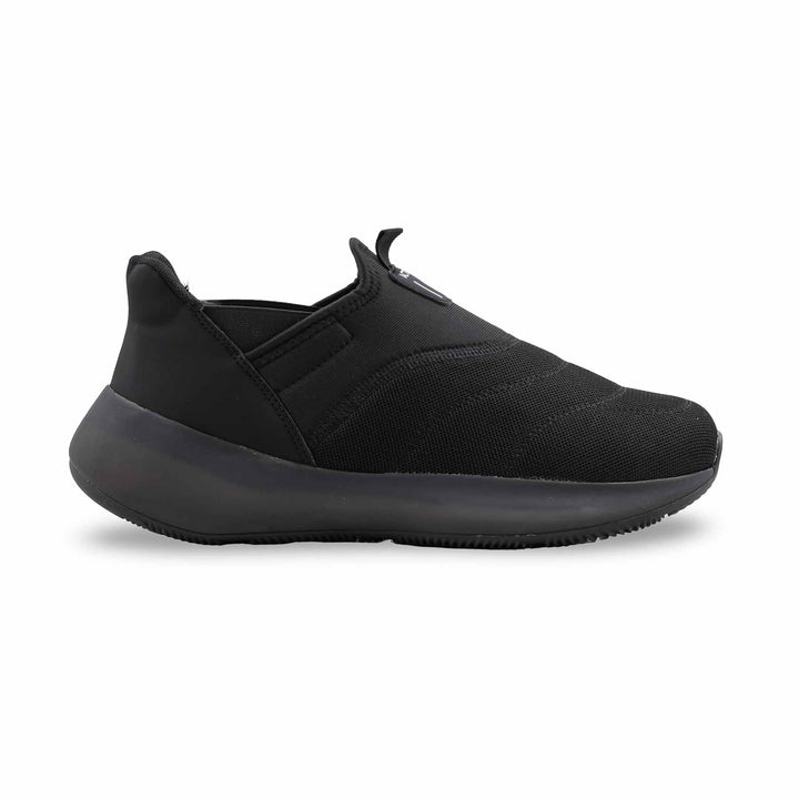 Black Athleisure Sneaker For Ladies AT9111