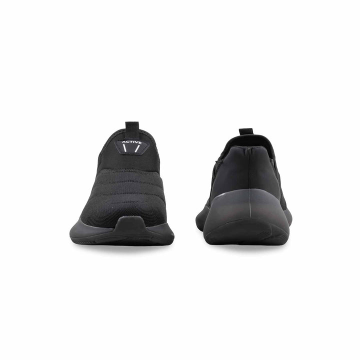 Black Athleisure Sneaker For Ladies AT9111