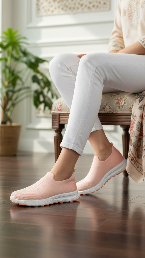 Pink Casual Women Sneaker AT9118