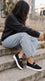 Black Sneaker For Ladies AT9131
