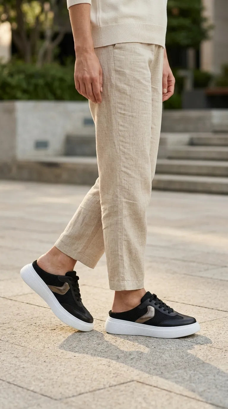 Black Sneaker For Ladies AT9170