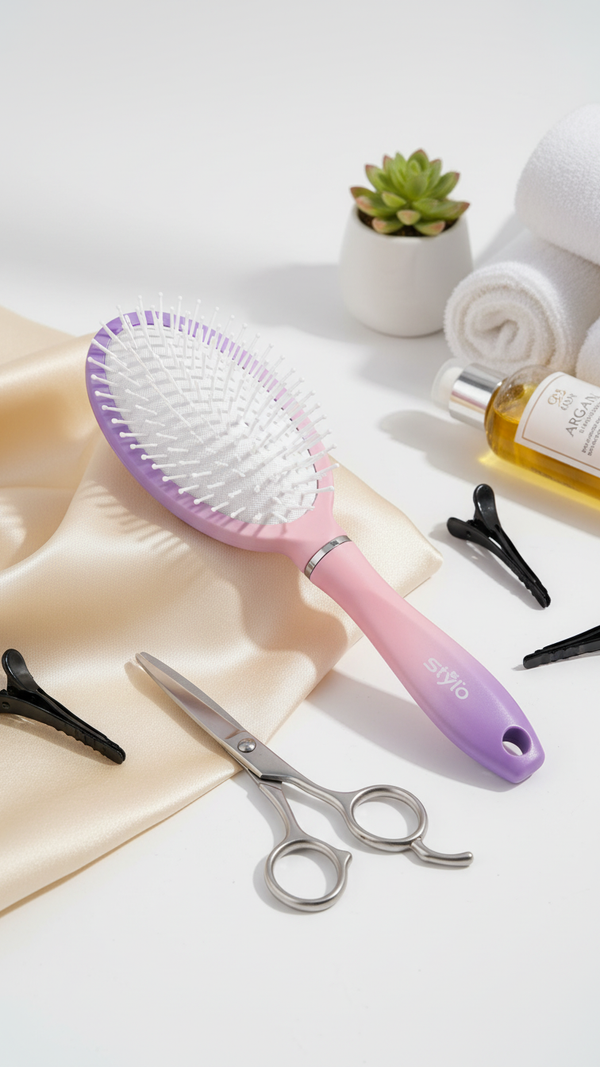 Pink Hair Brush BR8114