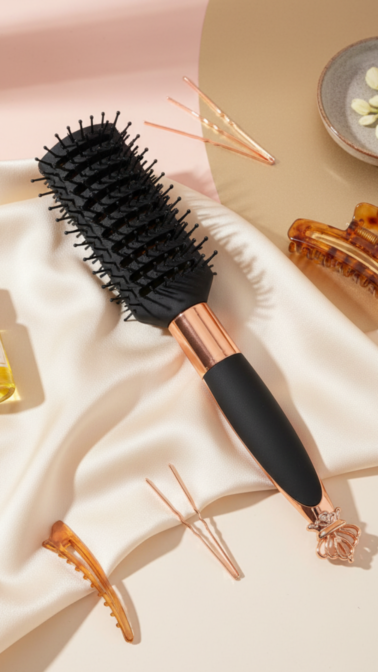Black Hair Brush BR8131