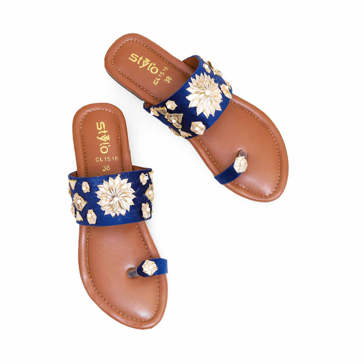 Navy Women Casual Chappal CL1518