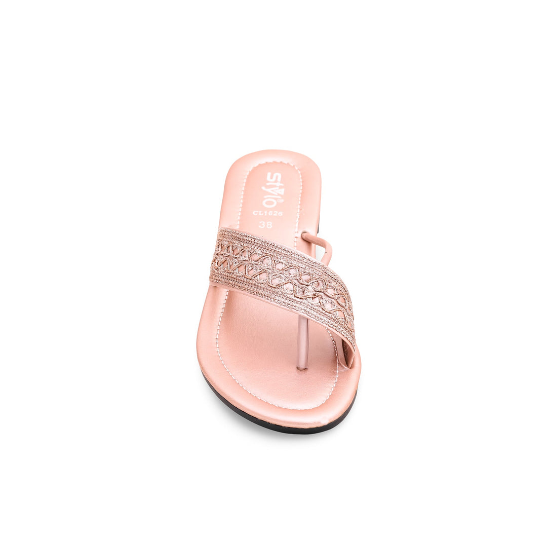 Peach Casual Chappal CL1626