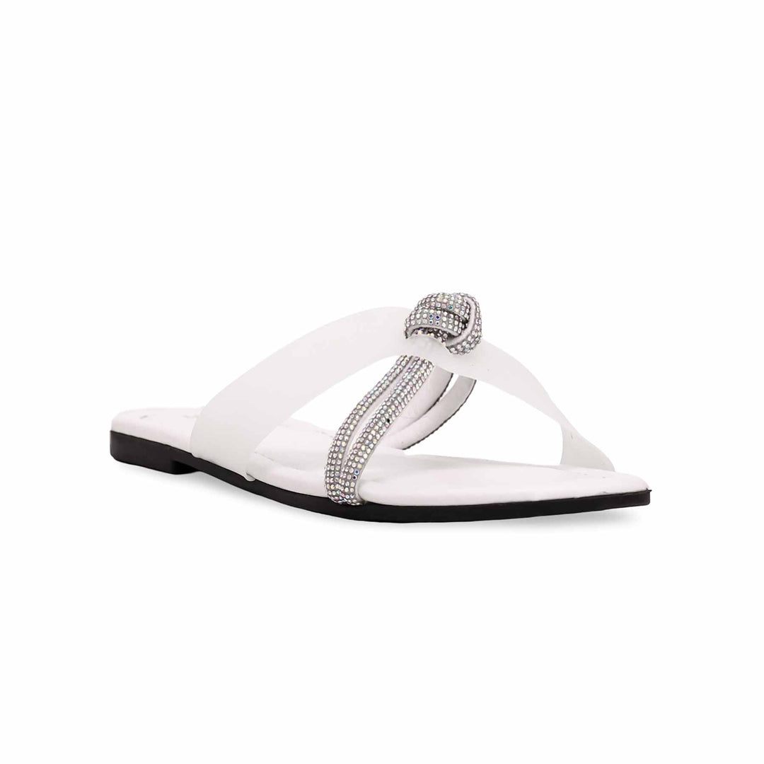 White Casual Slipper CL1782