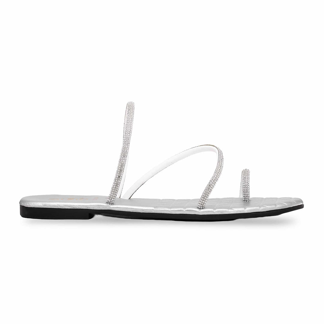 Silver Casual Chappal CL1814