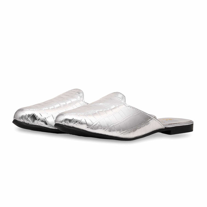 Silver Casual Mule CL1830