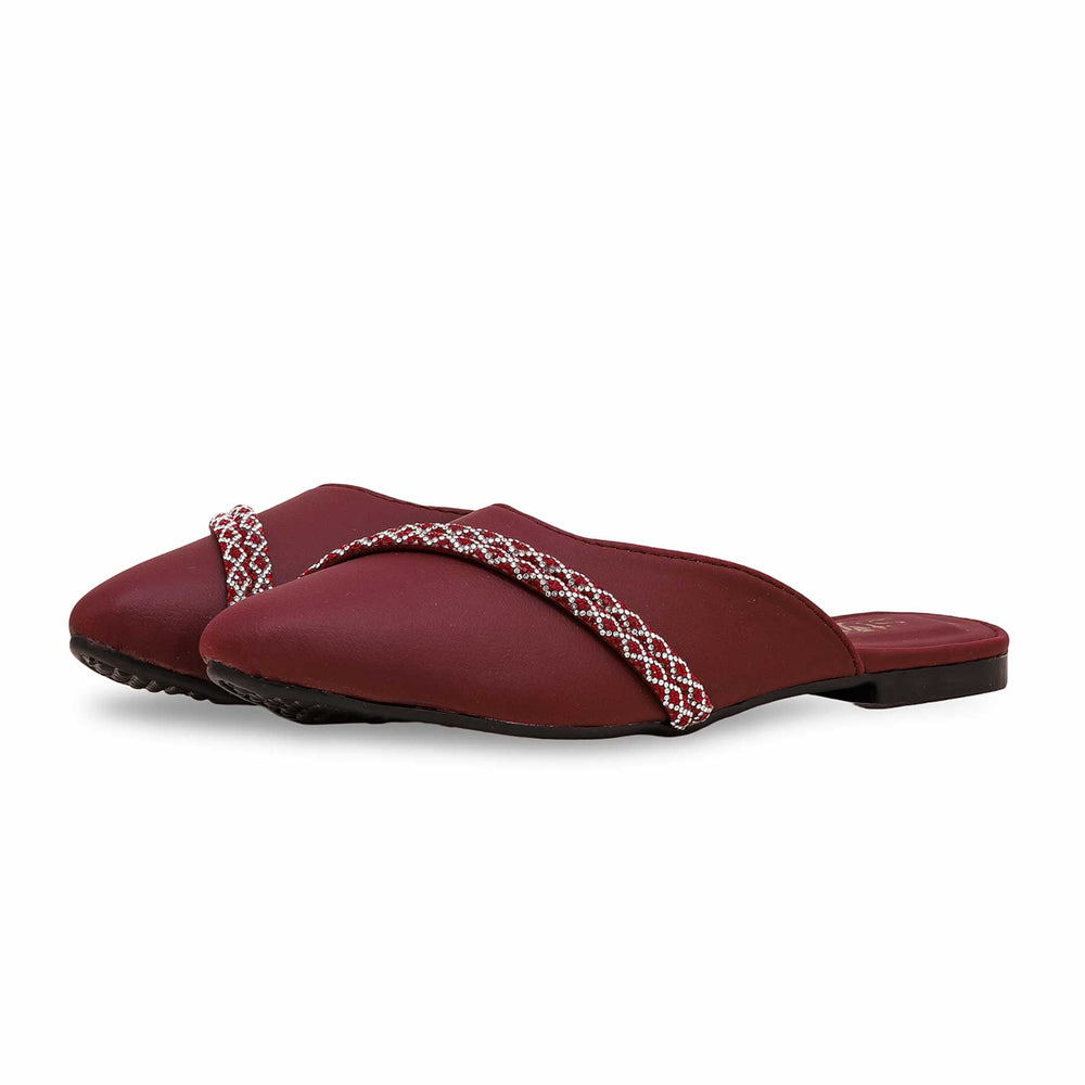 Maroon Casual Mule CL1842