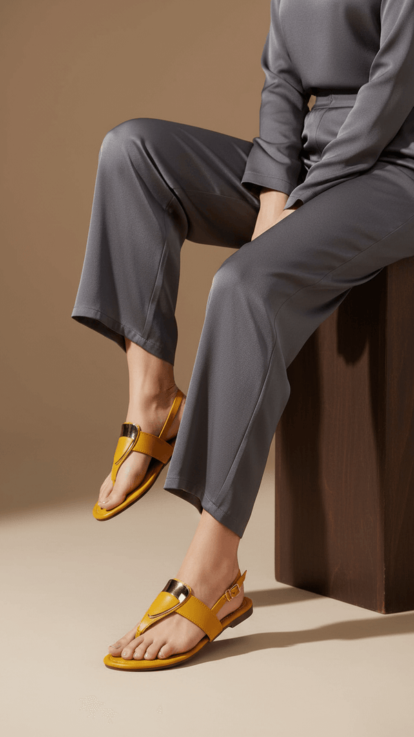 Mustard Casual Chappal For Ladies CL1882
