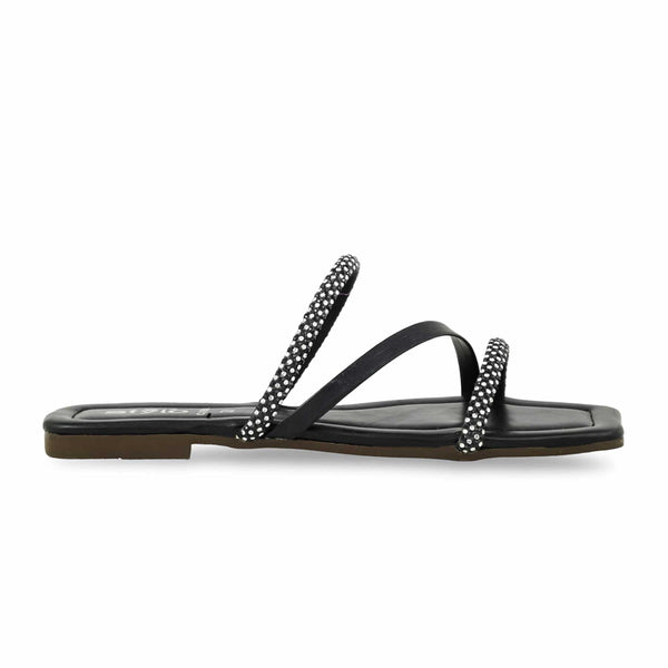 Black Casual Slipper For Women CL1890