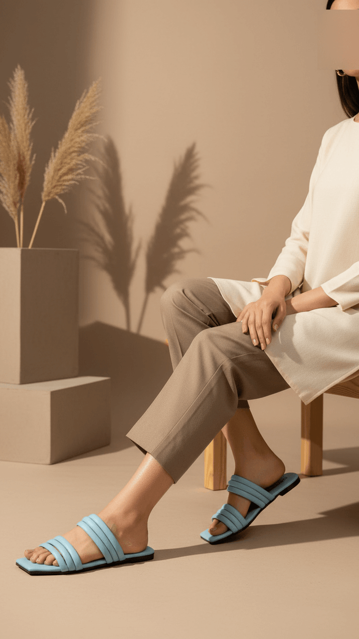 Sky Blue Casual Slipper CL1899