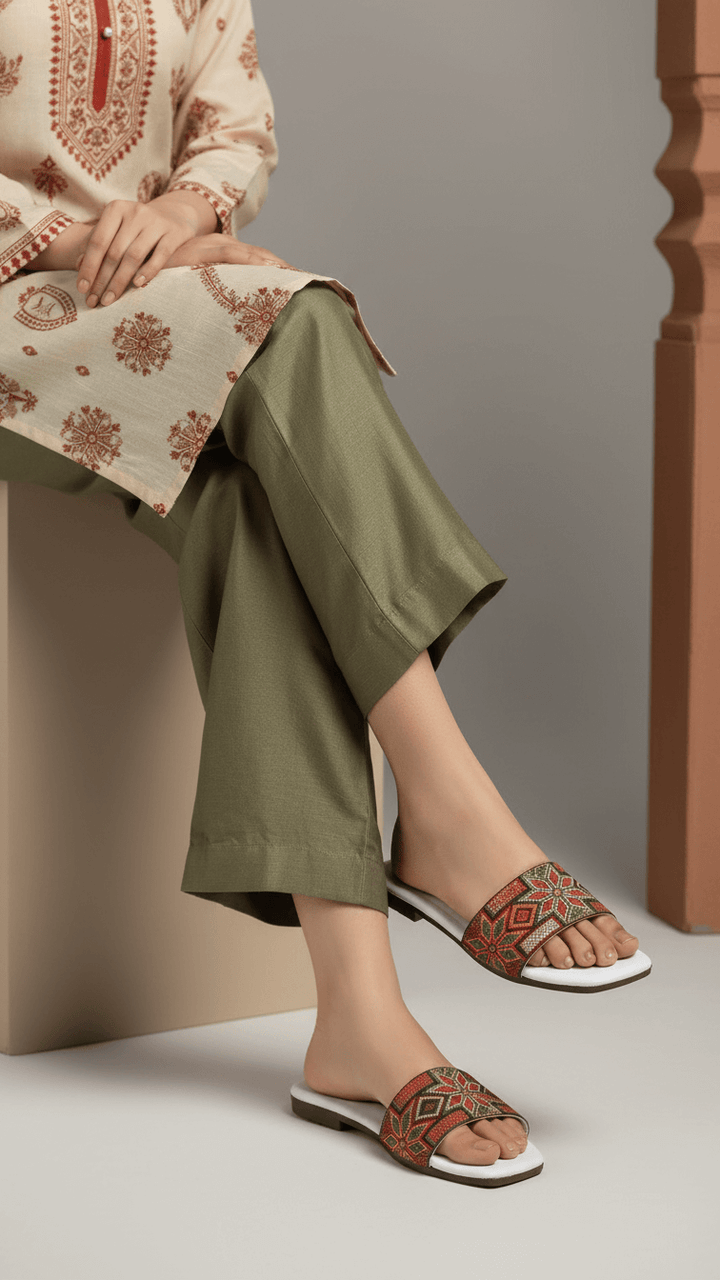 White Casual Slipper CL1910