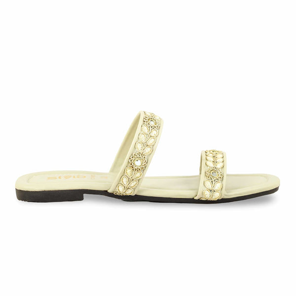 Cream Casual Slipper For Women CL1915