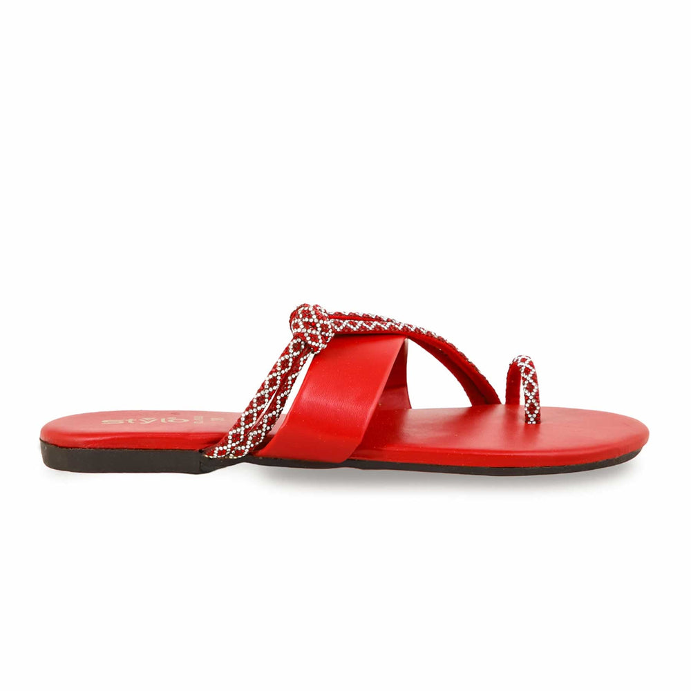 Maroon Casual Women Chappal CL1920