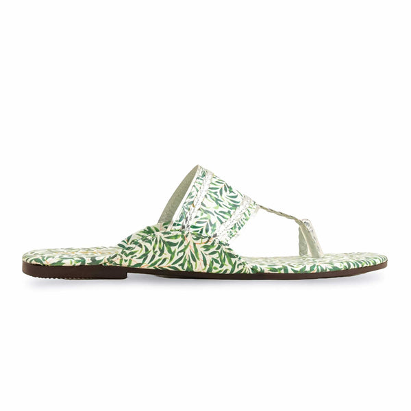 Green Casual Chappal CL1928