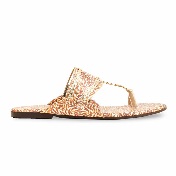 Rust Casual Chappal For Ladies CL1928