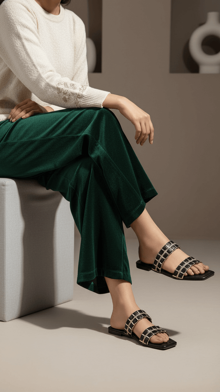 Black Casual Slipper CL1949