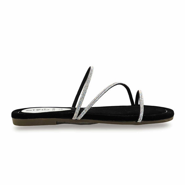 Black Casual Women Slipper CL1958