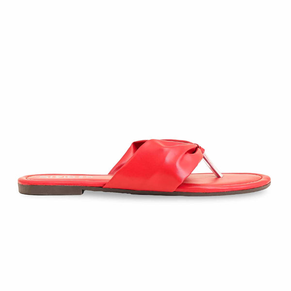 Red Casual Chappal CL1962
