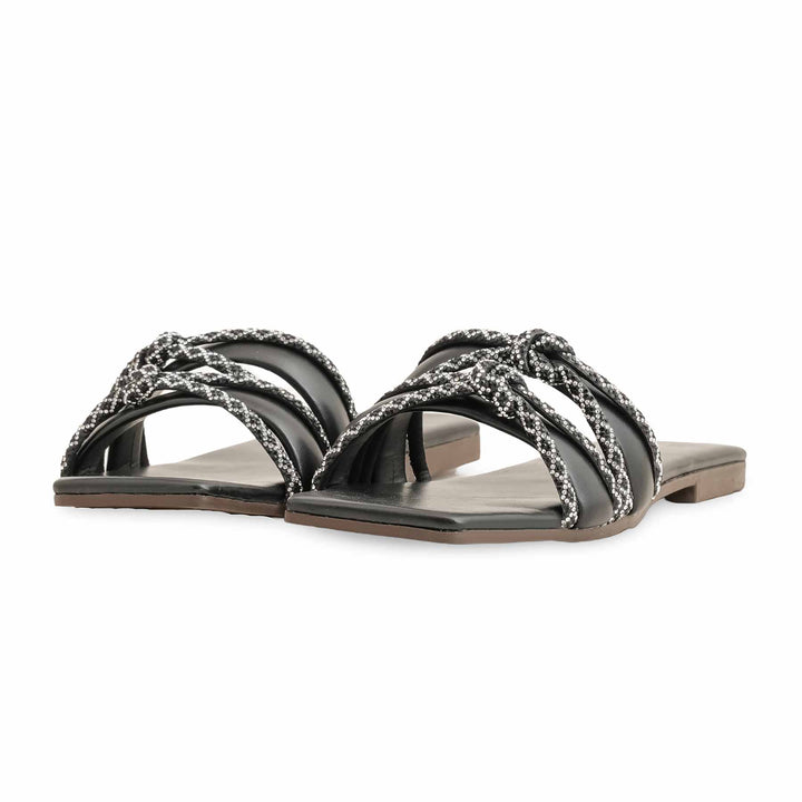 Black Casual Slipper For Women CL1964