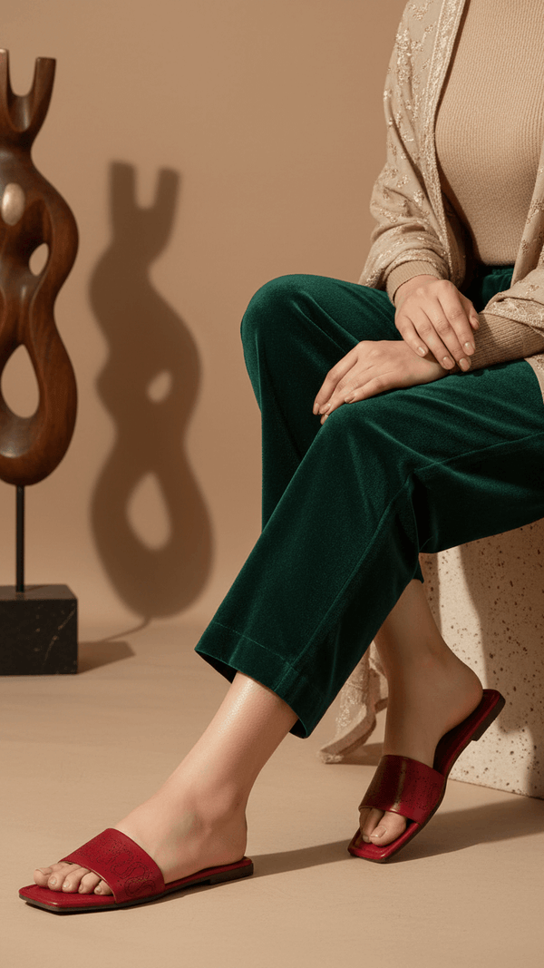 Maroon Casual Women Slipper CL1969