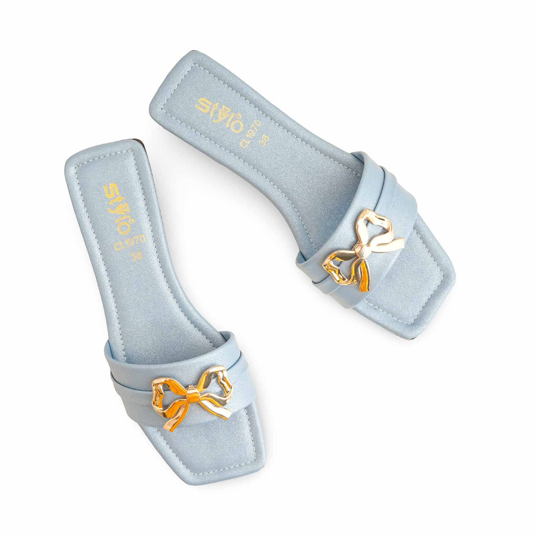 Sky Blue Casual Slipper For Women CL1970