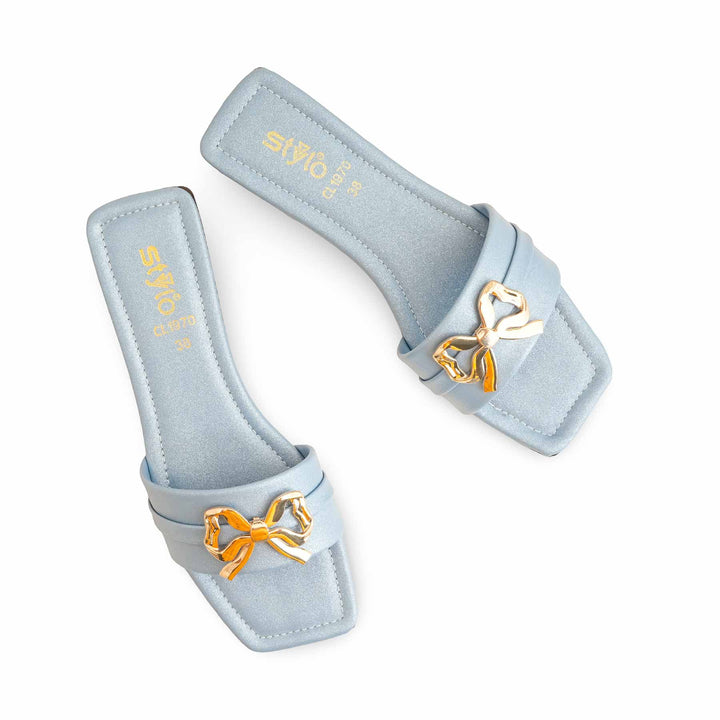 Sky Blue Casual Slipper For Women CL1970