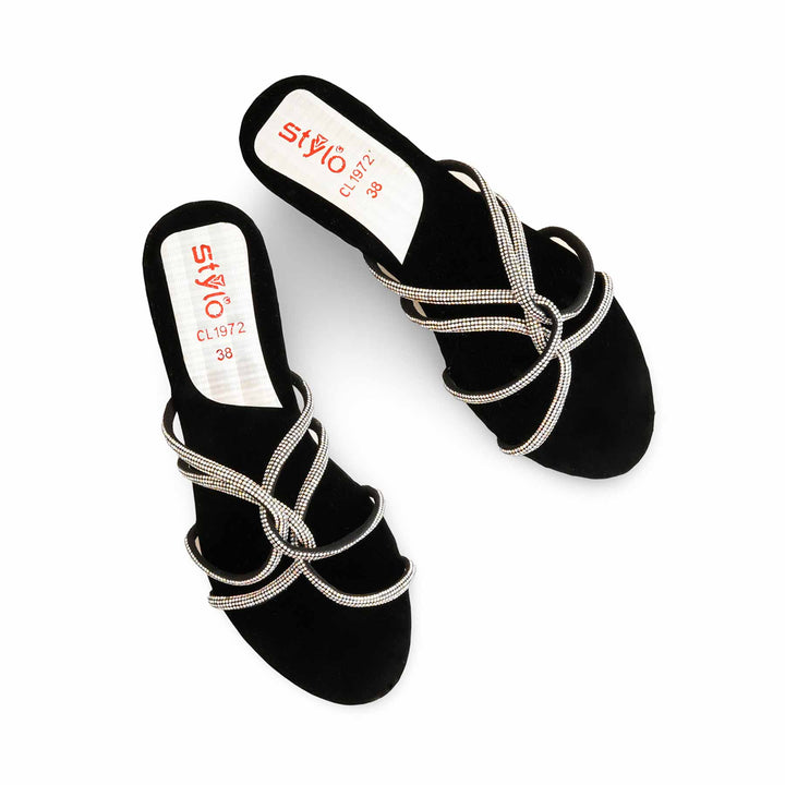 Black Casual Slipper For Ladies CL1972