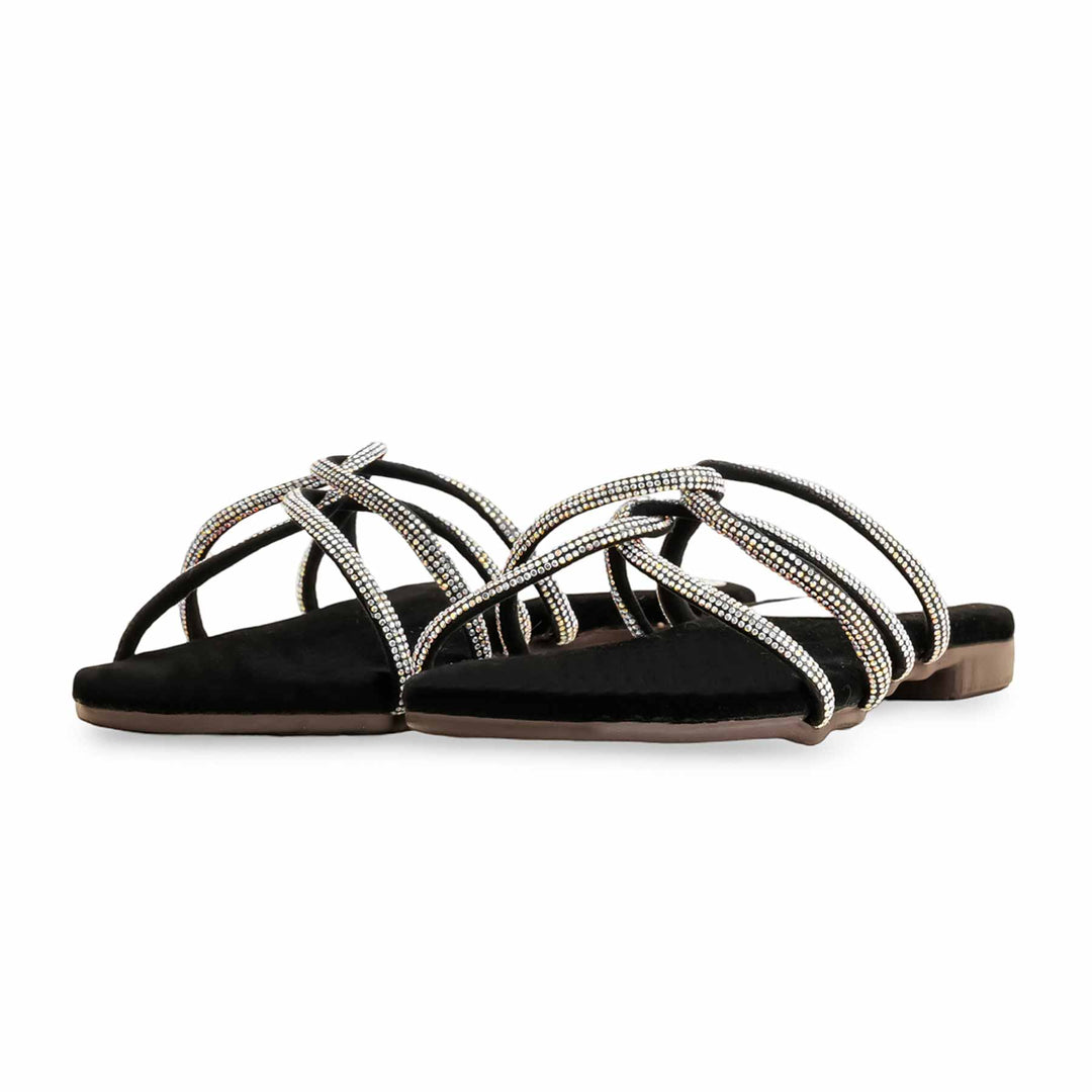 Black Casual Slipper For Ladies CL1972