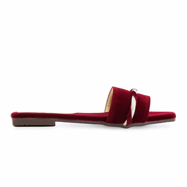 Maroon Casual Slipper For Ladies CL1973