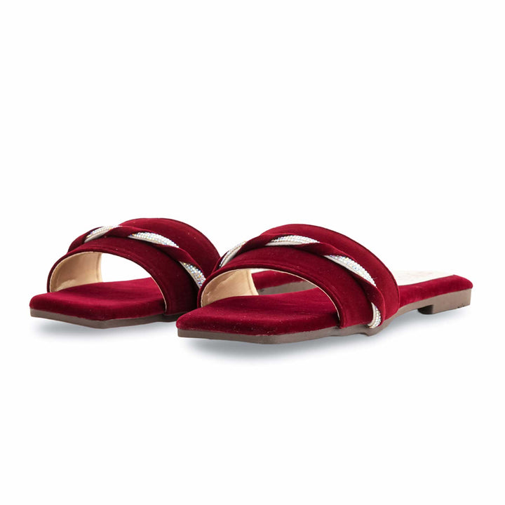 Maroon Casual Slipper For Ladies CL1973