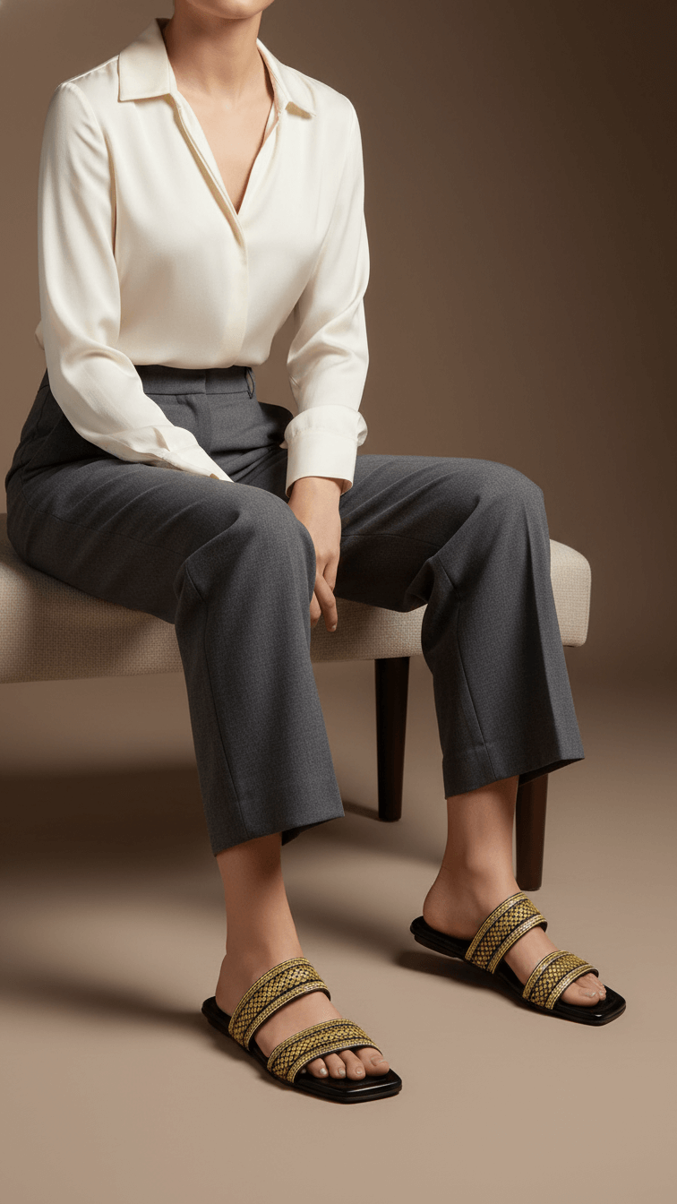 Black Casual Slipper CL1974