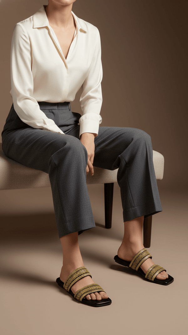 Black Casual Slipper CL1974