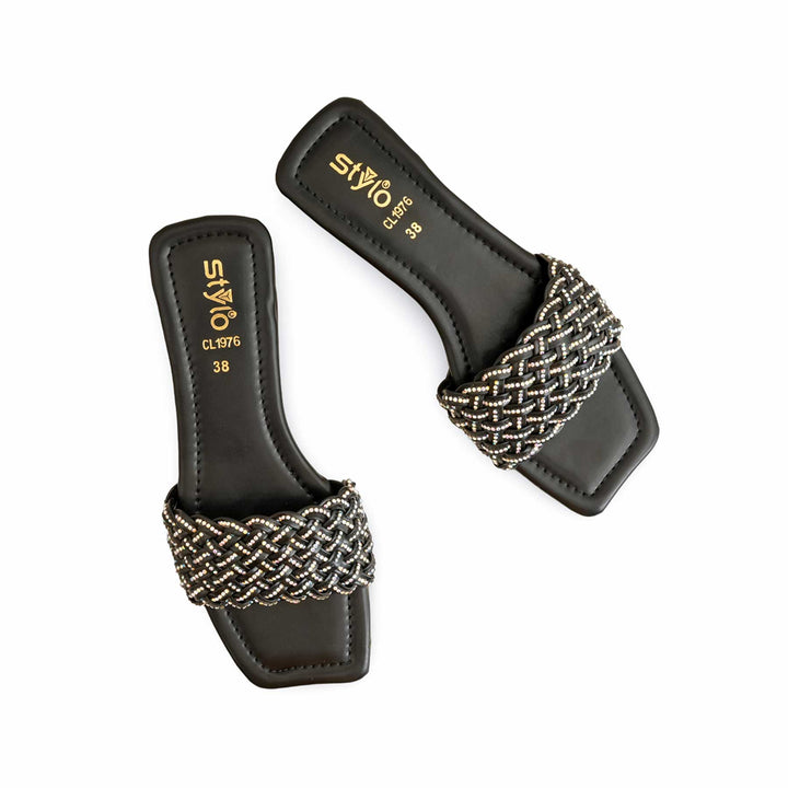 Black Casual Slipper CL1976