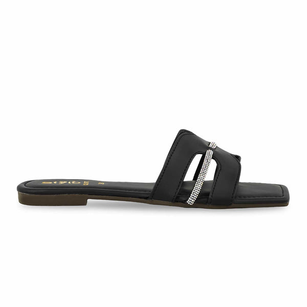 Black Casual Women Slipper CL1977