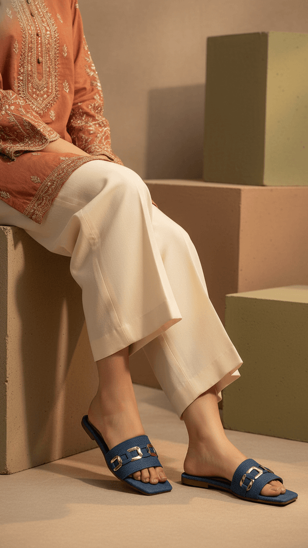 Navy Casual Women Slipper CL1978