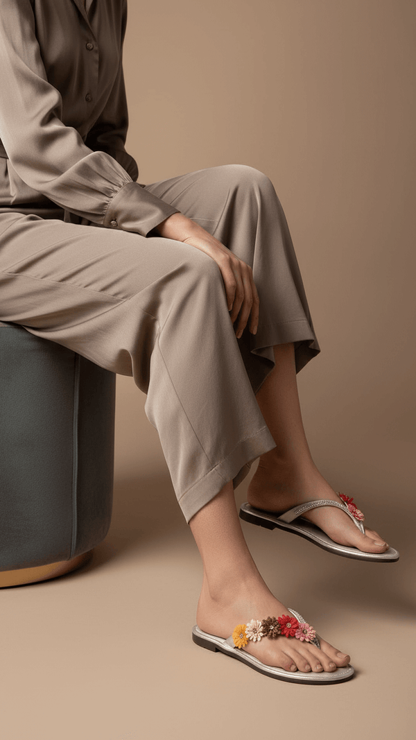 Silver Casual Chappal CL1979