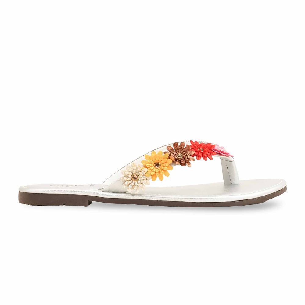 Silver Casual Chappal CL1979