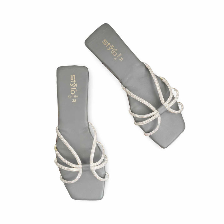 Grey Casual Women Slipper CL1980