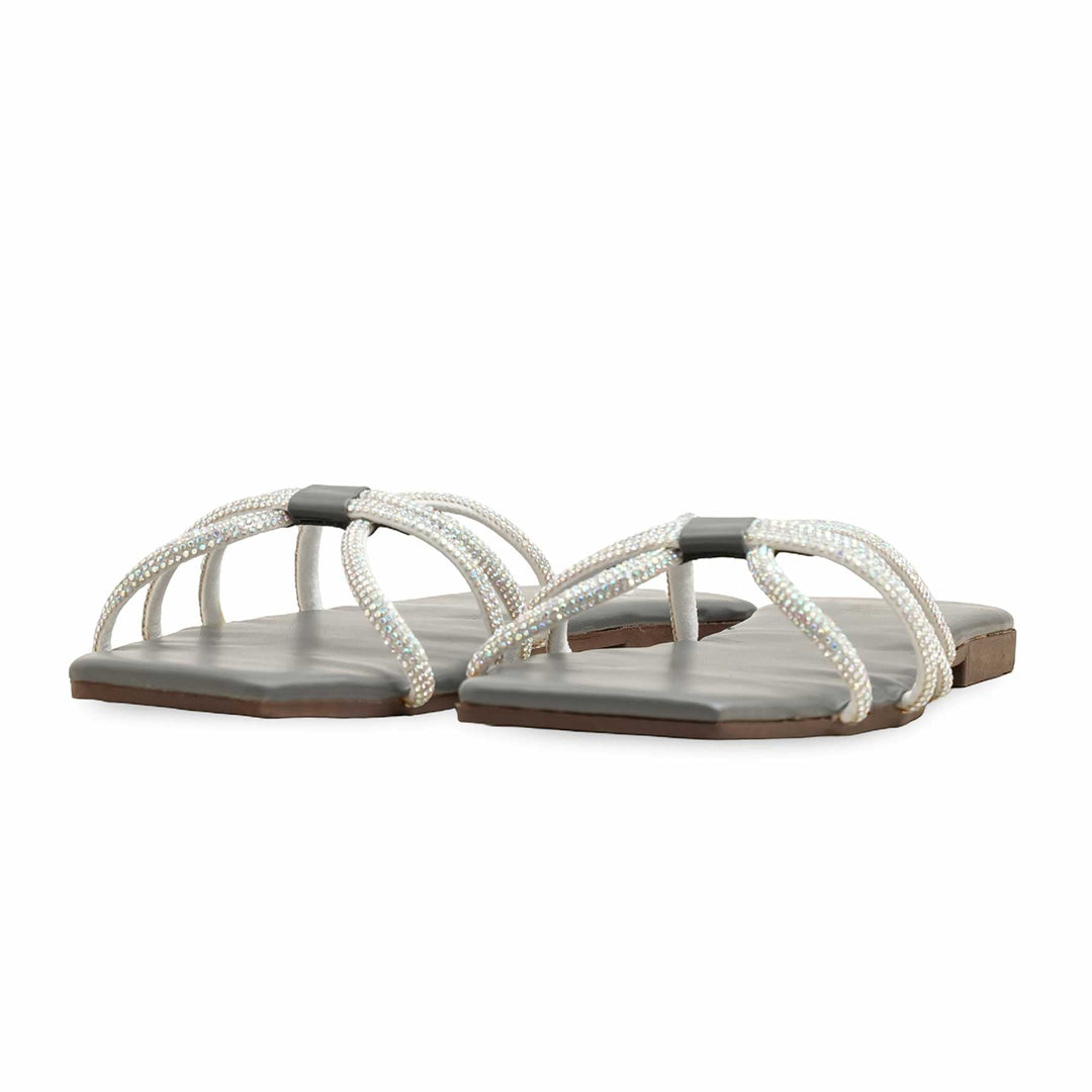 Grey Casual Women Slipper CL1980