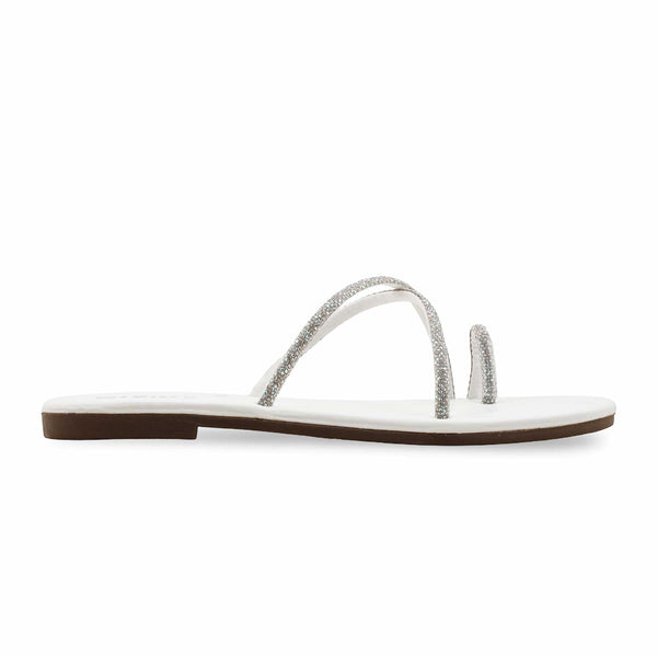 White Casual Chappal CL1986