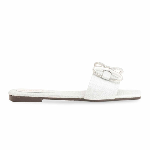 Silver Casual Women Slipper CL1992