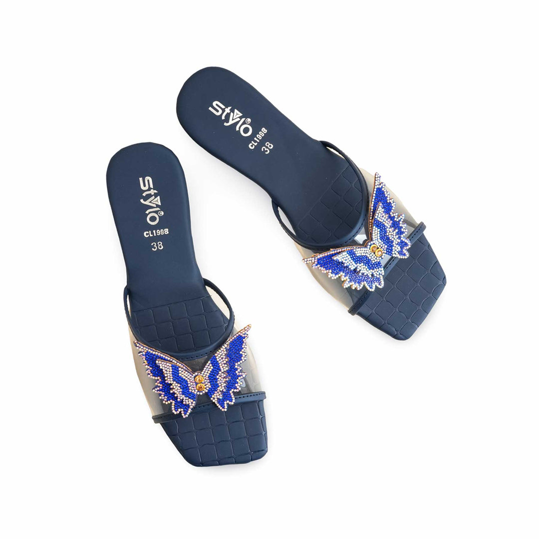 Navy Casual Slipper For Women CL1998