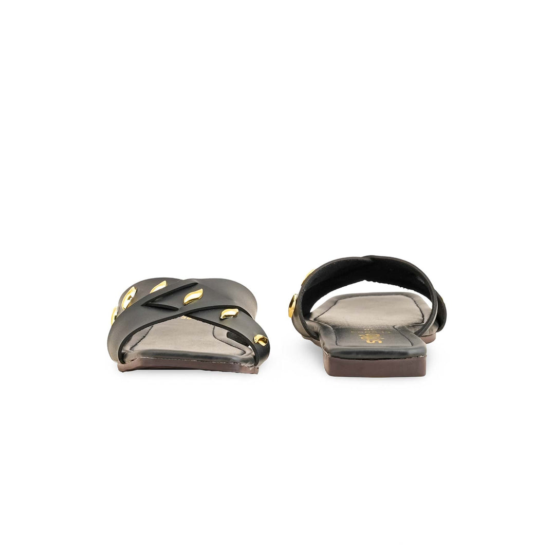 Black Casual Slipper For Ladies CL2003