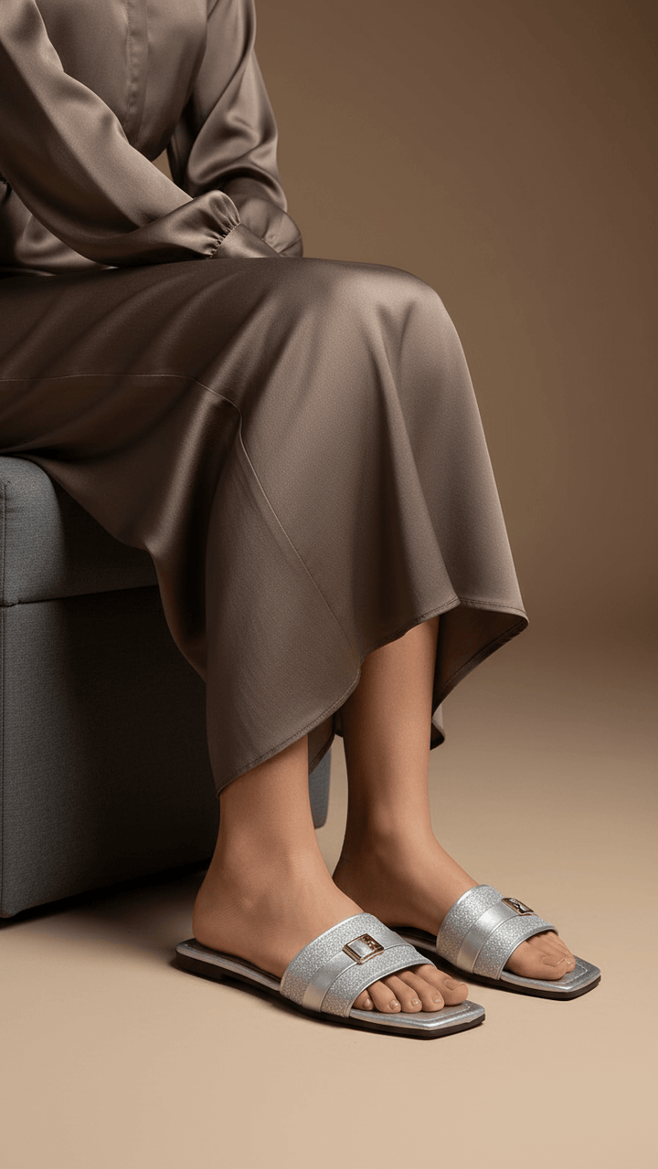 Silver Casual Slipper CL2020