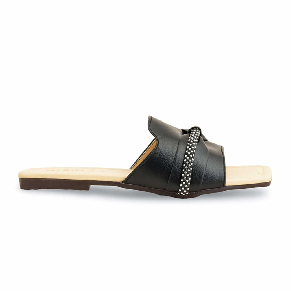 Black Casual Slipper For Women CL2022